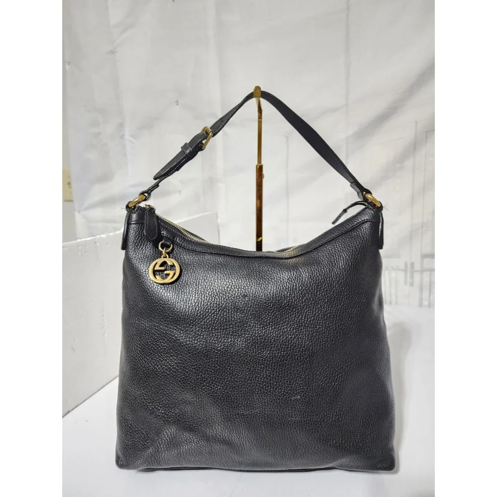 Gucci Interlocking G Hobo Bag Black